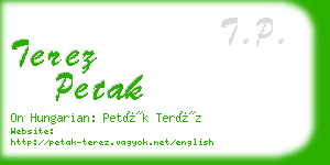 terez petak business card